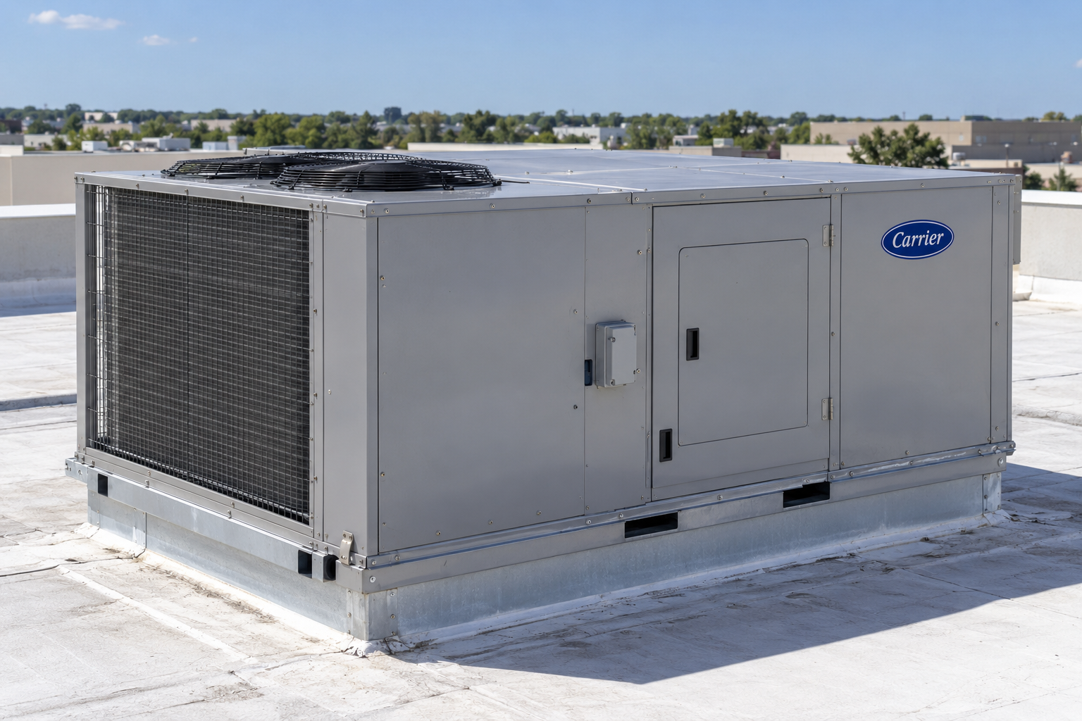 Carrier commercial rooftop packaged HVAC unit